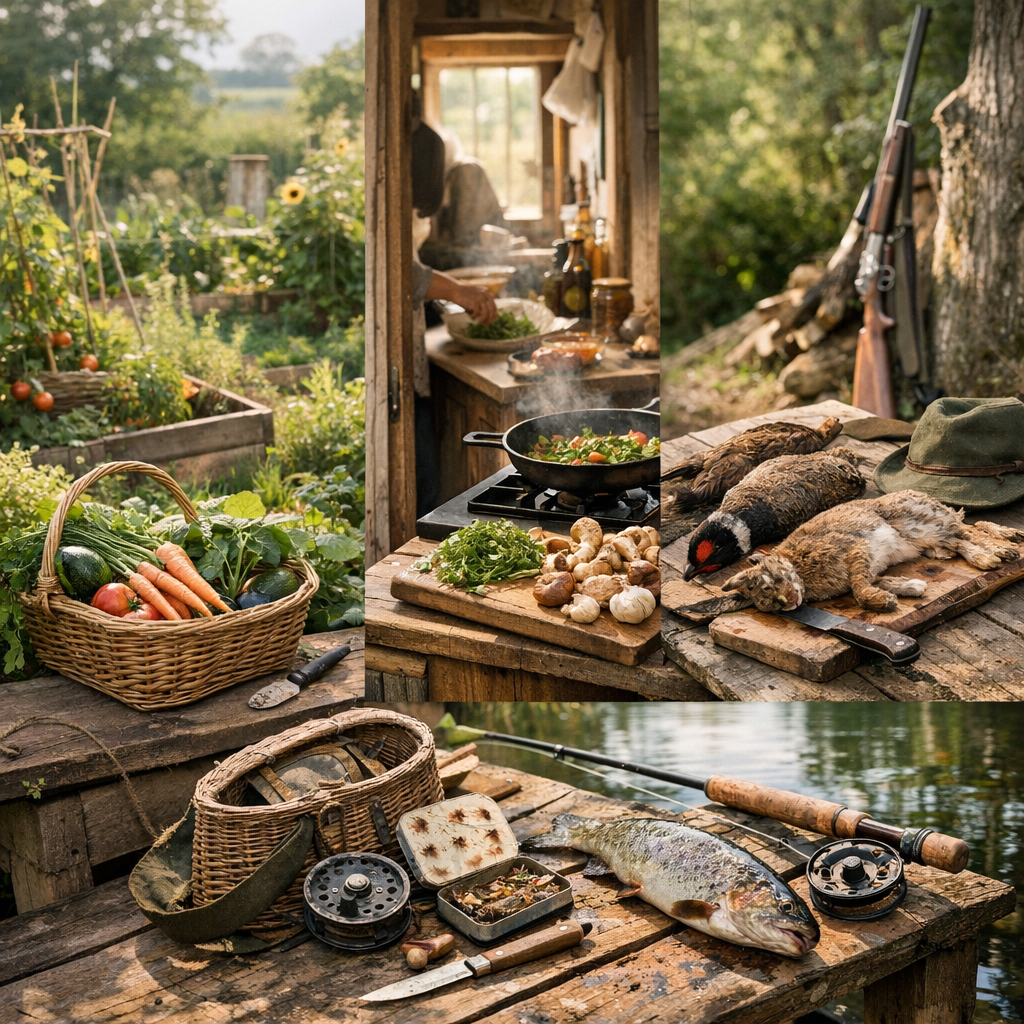 Potager, cuisine, chasse, pêche&nbsp;: garder le lien au vivant sans copier tous les codes