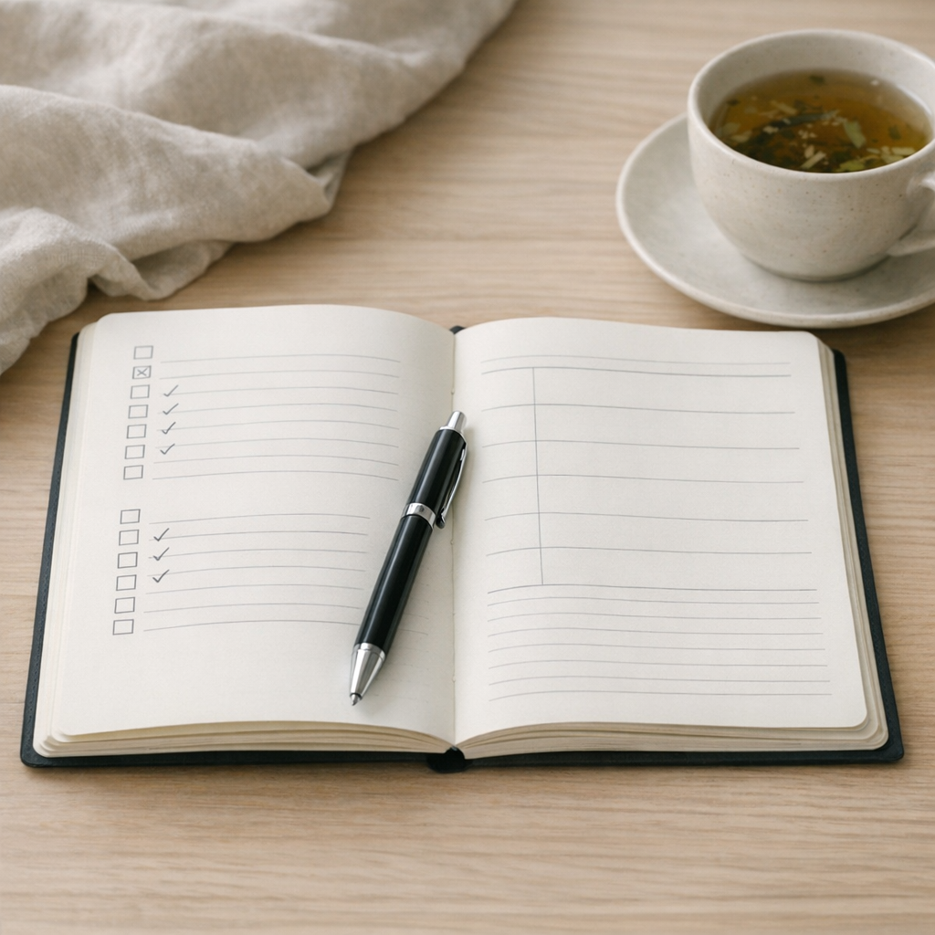 Un Carnet de routine maison rend le ménage plus simple
