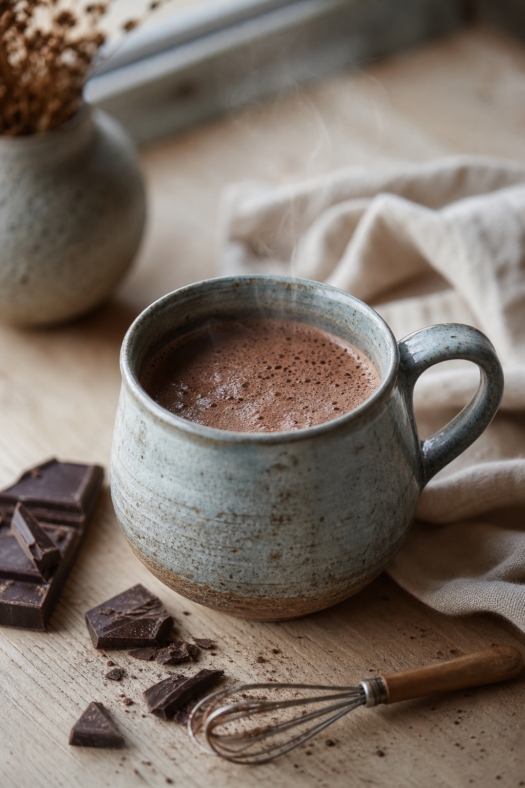 Le chocolat chaud maison révèle sa texture en cinq gestes