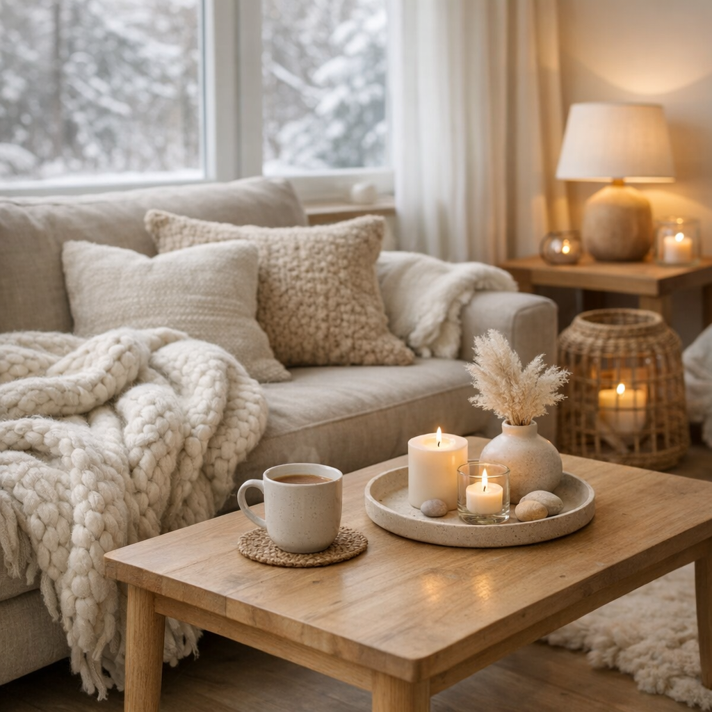 Votre maison devient un cocon d’hiver avec quelques gestes simples