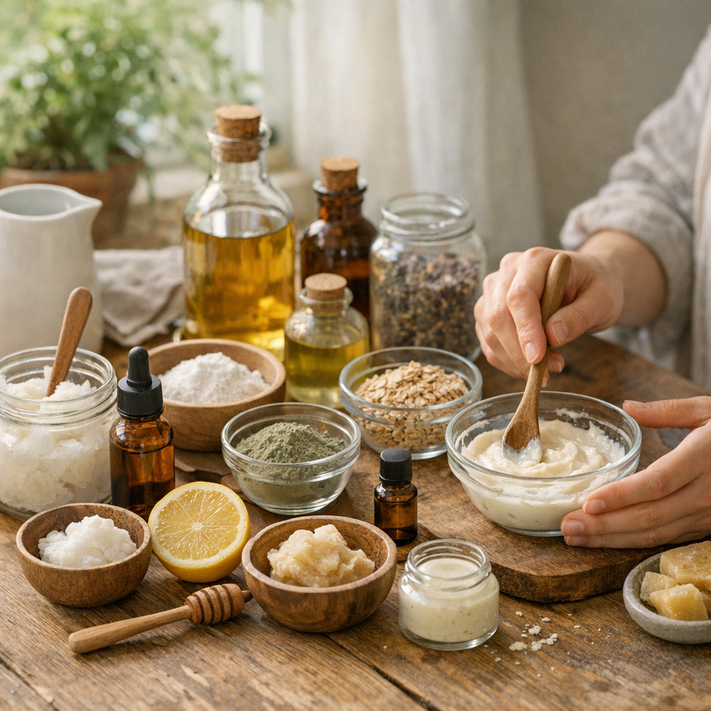 Cosmétiques maison : les ingrédients simples pour commencer sans kit compliqué