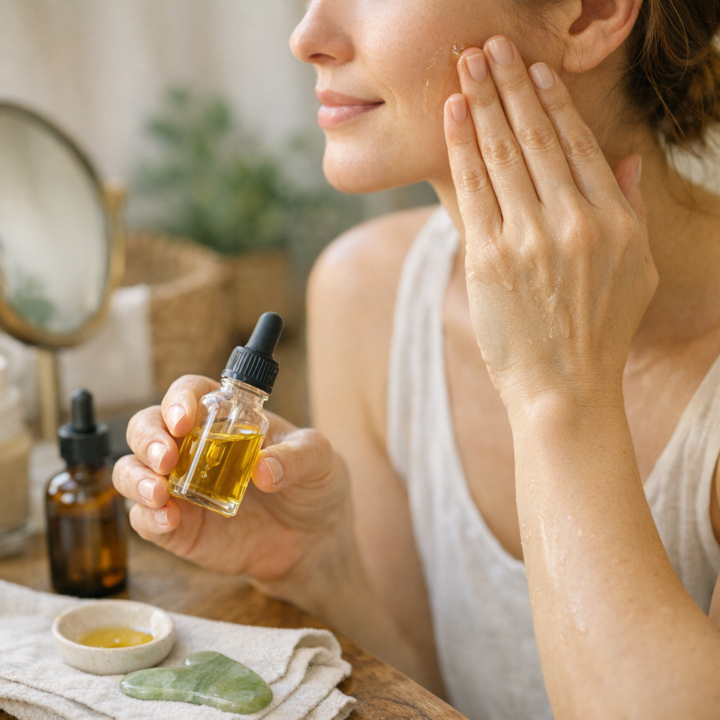 Comment utiliser une huile végétale sur le visage sans effet gras