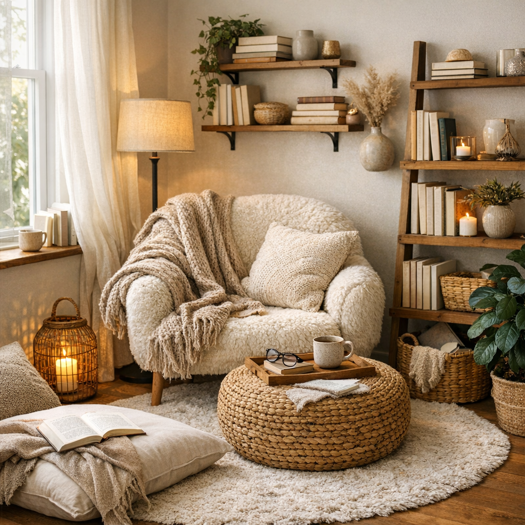 Plus d’idées pour aménager un coin lecture cocooning à la maison