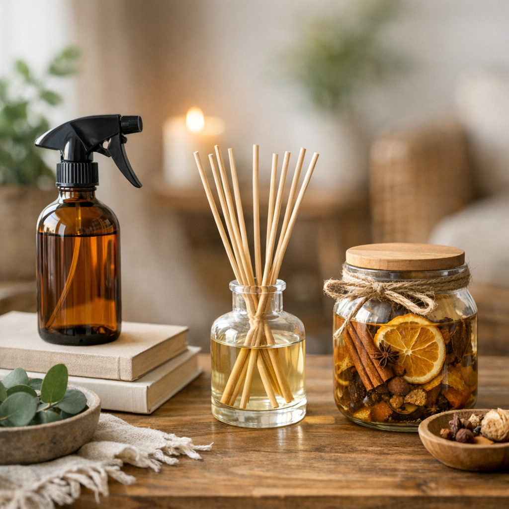 Spray maison, diffuseur, bocal parfumé : que choisir selon la pièce ?