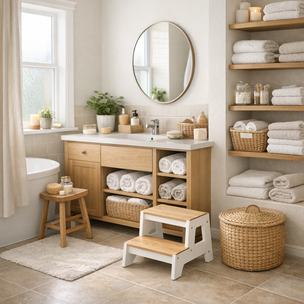 Comment organiser une salle de bain familiale sans stress