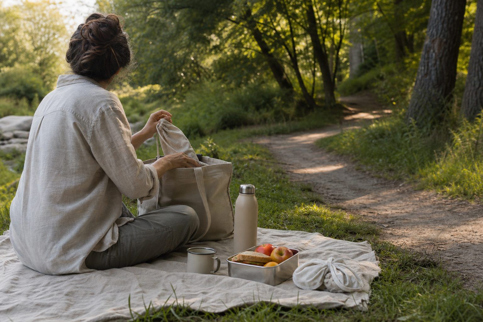 Préparer une pause dehors simple, respectueuse et agréable