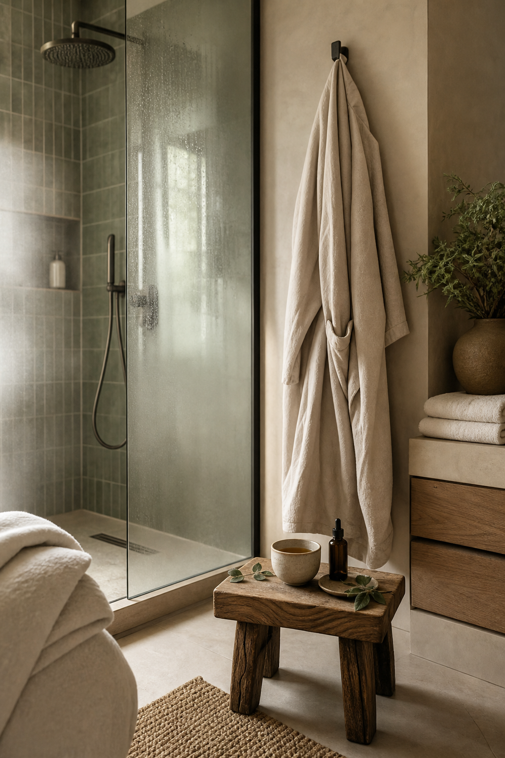 Un rituel spa sans baignoire transforme la douche en pause bien-être