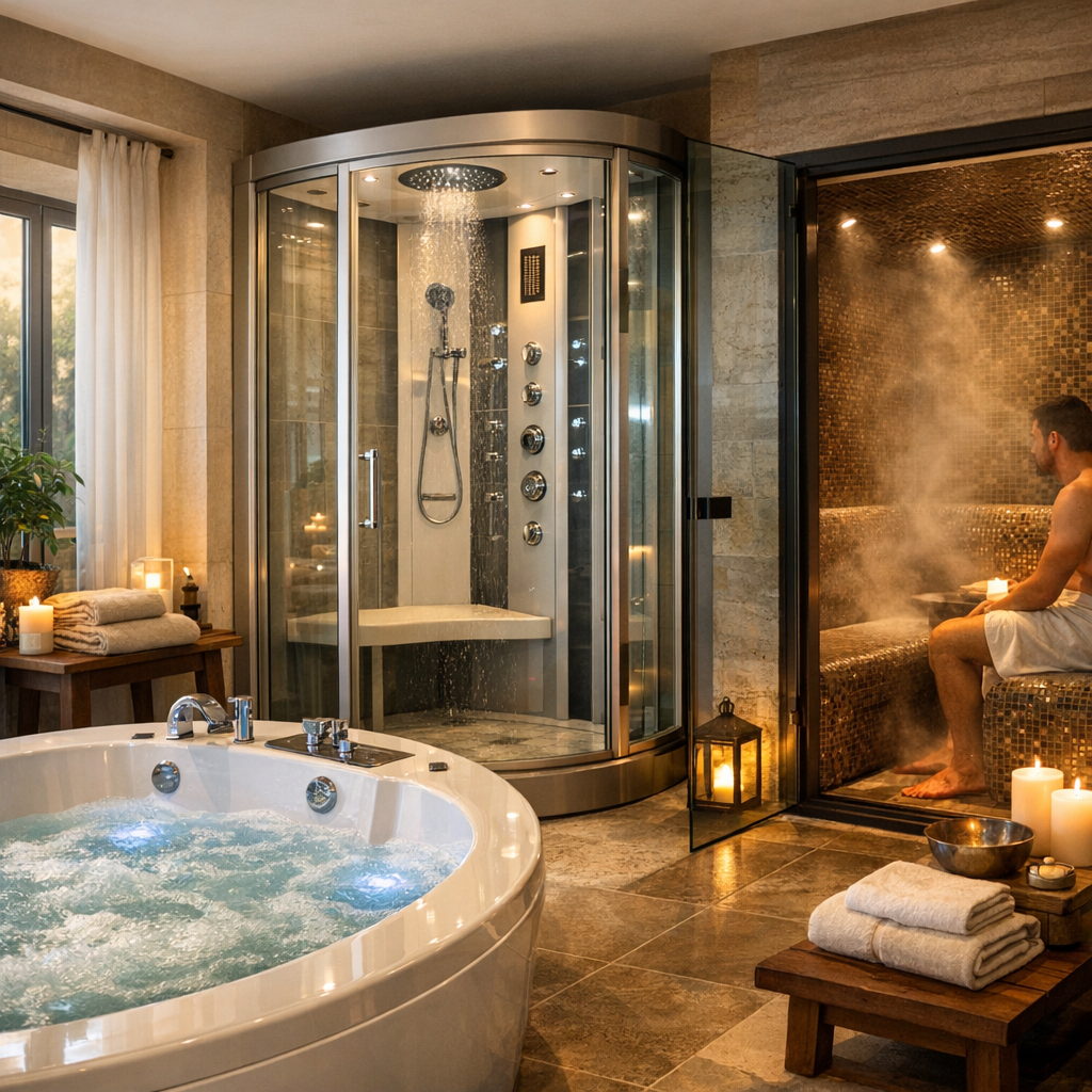 Baignoire balnéo, douche hydromassante, hammam : quels prix prévoir ?