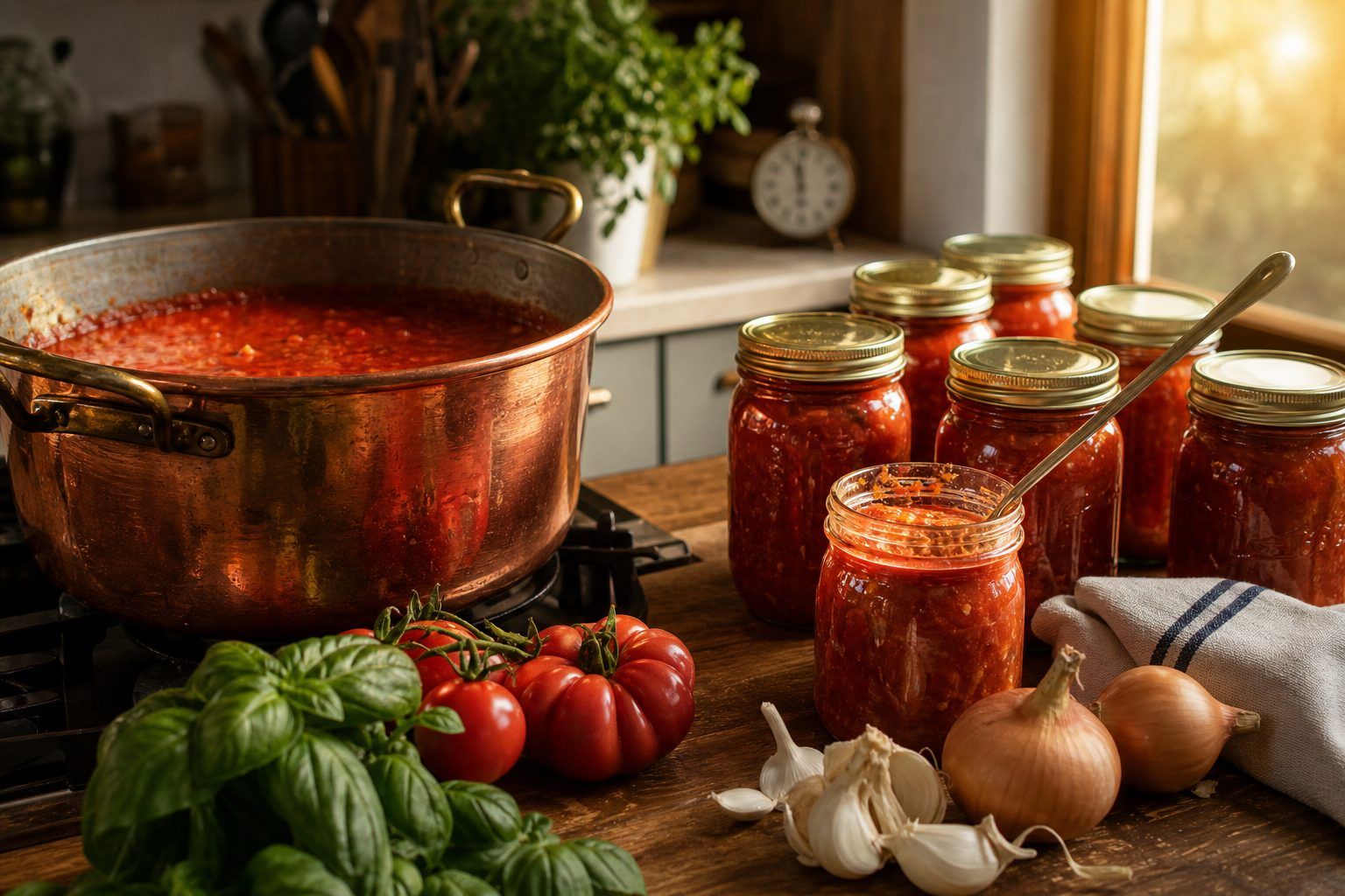 Quand préparer la sauce tomate et comment la conserver