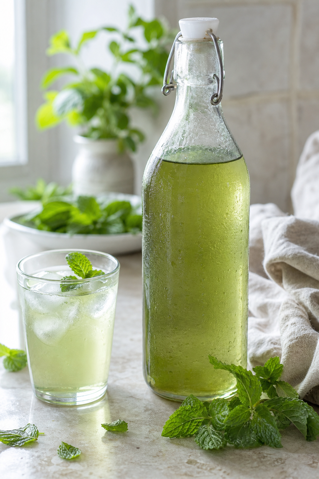 Le sirop de menthe maison : recette, couleur et conservation