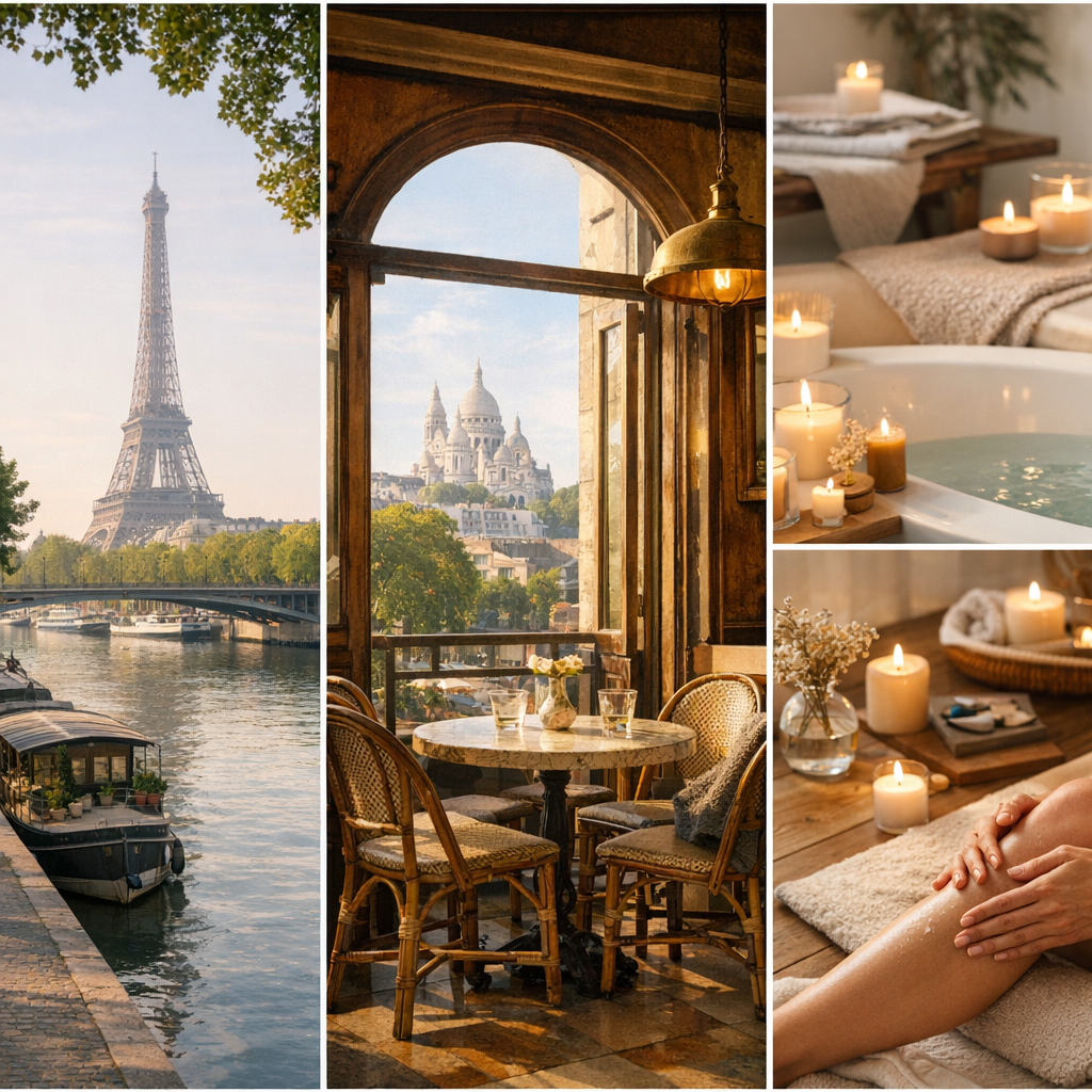 Deux lieux à Paris, puis une routine slow wellness maison réaliste