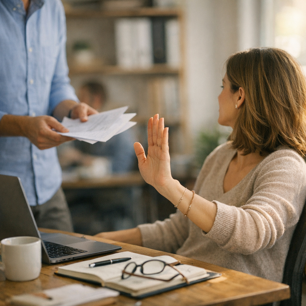 Apprendre à dire non sans abîmer le lien professionnel