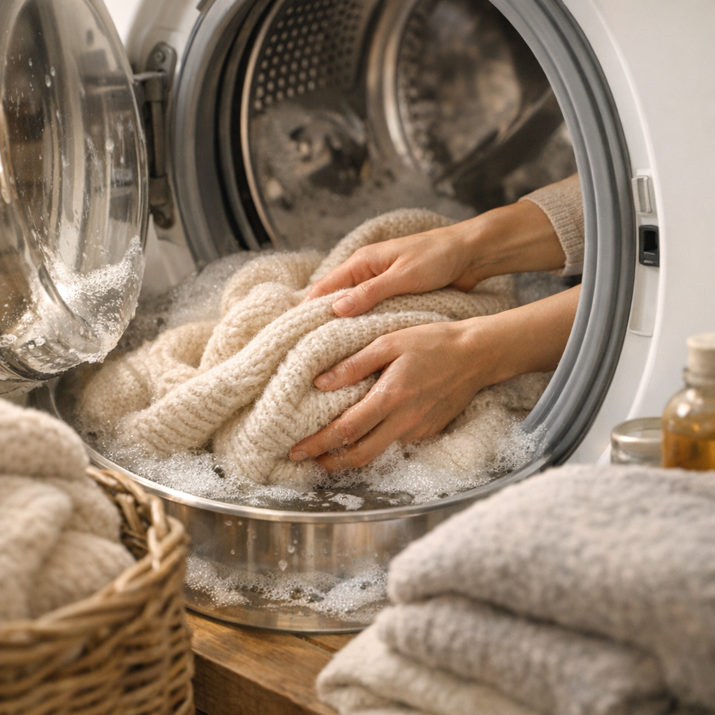 Laver doucement pour garder le moelleux plus longtemps