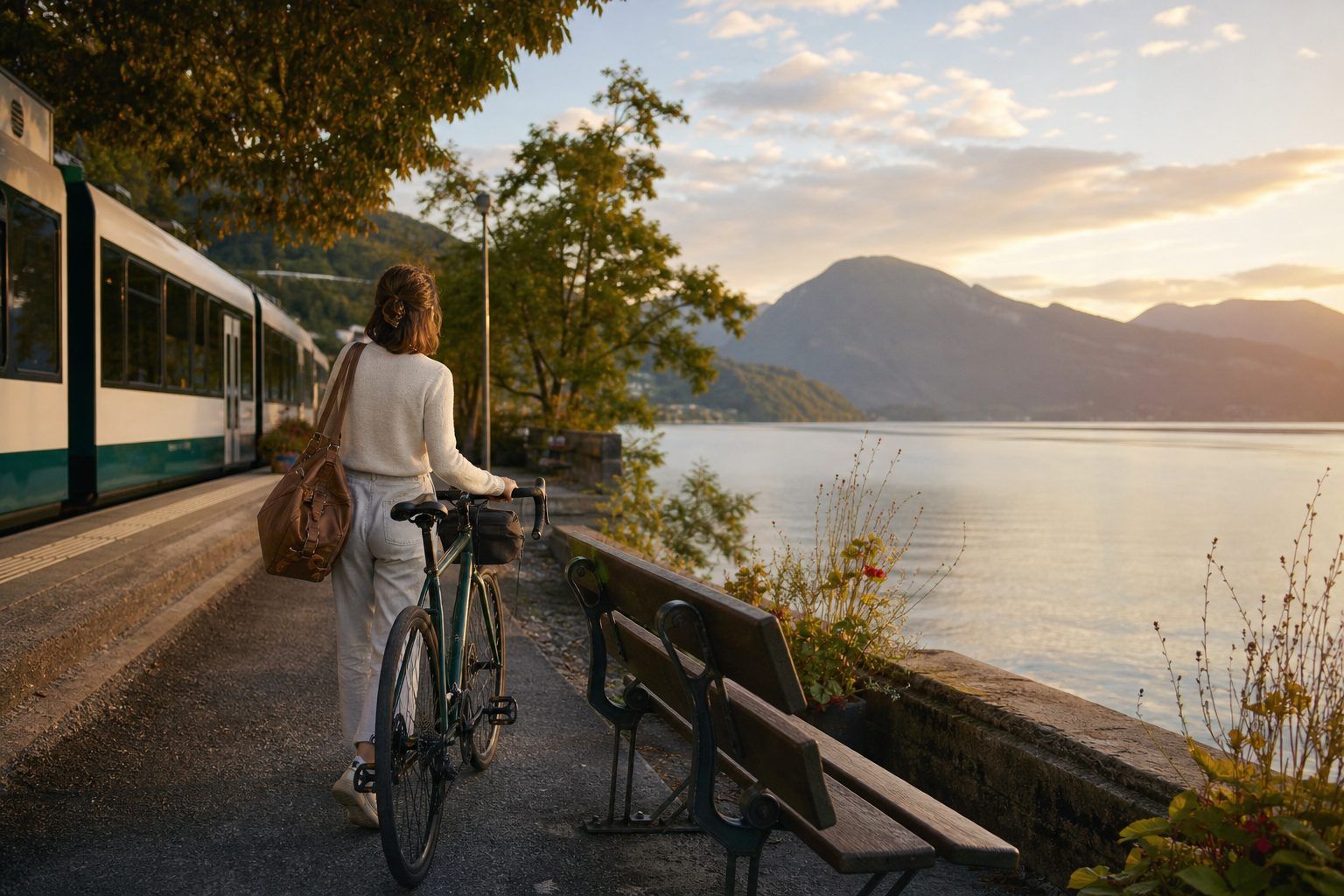 Prolonger l'escapade en Europe, entre train, lac et vélo